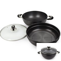 국산 블루밍 다용도 찜솥 28CM 찜기 요리냄비