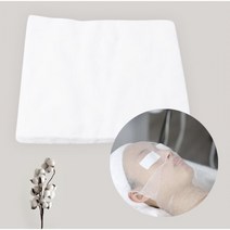 사각거즈 모델링팩거즈 석고 고무팩 얼굴 순면 마사지팩시트 100매입