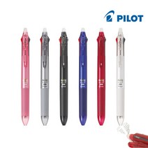 파이롯트 프릭션 3색 슬림볼펜 3색지워지는볼펜 3색프릭션 0.5mm 1자루[PILOT PLKFBS-60EF ], 1개, 블랙