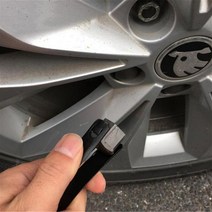 주차장 주차 스토퍼 고임목 자동 휠 러브 스크류 커버 볼트 캡 타이어 도난 방지 추출기 제거 후크 1, 한개옵션0