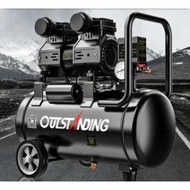 에어 콤프레셔 공기 휴대용 에어탱크 타카에어 미니 콤프레서, (특가저구성) 550W-8L+ 4종세트