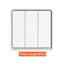 Benexmart Tuya Zigbee 무선 장면 스위치 1 2 3 4 Gang Wall Push On Off Smartthings 장치 용 홈 오토메이션 시나리오, 04 White 3-Gang