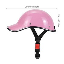 레트로 하프페이스 오토바이 헬멧 남녀공용 빈티지 스쿠터 여름 화이트 도트 인증, 03 Pink