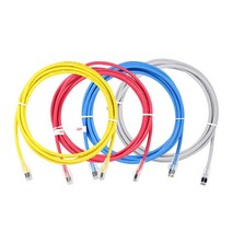 LS전선 CAT.6 UTP 제작 랜케이블 3m/MBF-LS6003G/패치코드/기가비트 인터넷선/250MHz 대역폭/99.9프로 구리(동)선 사용/AWG24 규격의 단심 구조, 블루(3M)