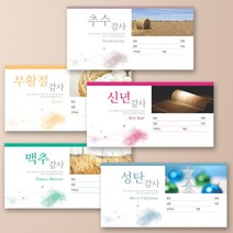 예닮 카드형 절기봉투 5종(각 100매 패키지) 1세트 헌금봉투 절기헌금봉투 감사헌금 규격봉투 교회용품 주보 십일조 봉투, 4세트, 모조 100g (5종)
