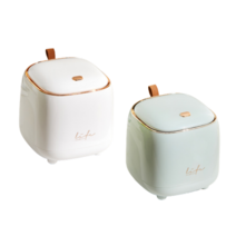 네모생활 화장대 미니휴지통 4가지 색상, 화이트/민트, 1세트