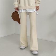 여성용 쫀쫀밴딩부츠컷트레이닝팬츠