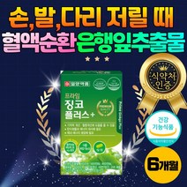 징코 빌로바 은행잎 손 손가락 발 다리 저림 보조제 혈액 순환 보조제 개선제 혈행 면역 기능 건강 식품 아연 셀렌 함유 50대 60대 70대 엄마 아빠 부모님 선물 추천