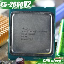 리퍼 CPU 인텔 제온 프로세서 E5 2660 V2 CPU 2.2G LGA 2011 SR1AB 10 코어 서버 e5-2660 2.20GHz 25M 95W, 한개옵션0
