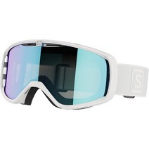 Salomon 살로몬 Aksium 남녀공용 스노우보드 스키 고글, 화이트