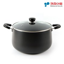키친아트 쥬노 블랙 경질냄비 곰솥 28cm (EL1229), 단품, 단품