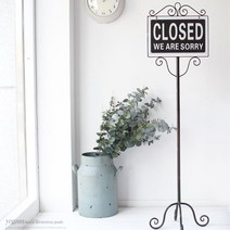 오픈 클로즈 양면 사인보드 표지판 스탠드 현관문패