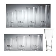 Shotoku 우스하리 잔 글라스 유리컵 용량별 8종 Glass Tumbler 8 Types, 1. 150ml