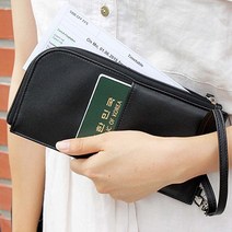 세련된 지갑 스타일 카드 포켓 데일리 여권 파우치