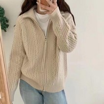 여성 니트 코트 니트 가을 겨울스웨터 긴소매 라운드넥 카디건 스웨터 코트 카디건 스웨