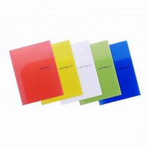 A4 0.4T 투포켓 L자화일 엘홀더 L파일 10매 Hs0137, 노랑, 1개