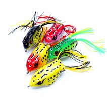 낚시공일공 민물 루어 낚시 미니스커트 프로그 13g 배스 가물치, 레드옐로우