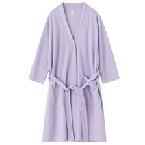 33C 남녀공용 얇은 샤워가운 베스로브 XL, 라이트퍼플, 1개