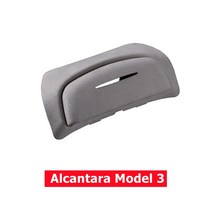 테슬라 모델3 목쿠션 Alcantara-ABS 선글라스 보관함 안경 홀더 케이스 테슬라 모델 3 Y 2022 비파괴 설치, 04 Alcantara Model 3