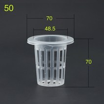 콩나물 키우기 온실 유리 수경재배 만들기 포도 봉지 샤인머스켓 고추 수박 받침대 배 복숭아 왕겨 볏단 끈걸이 과수 지지대 방울토마토50pcs 수경 식민지 메쉬 냄비 그물 컵, 50호