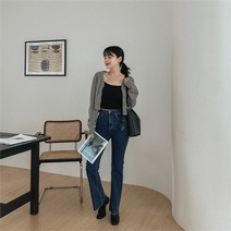 [코지23] 여자 다리 길어보이는 캐주얼 슬림핏 부츠컷 데님팬츠