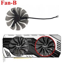쿨링팬 컴퓨터팬 gaa8s2u fd10015h12s dc12v 0.55amp 0.45amp 그래픽 카드 팬 rtx2080 for palit rtx 2060 2070 2080, b 팬