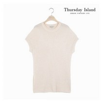 써스데이아일랜드 여성 골조직 변형 라운드넥 풀오버(T204MSW238W) 395930