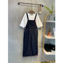 씨샵인더룸 / 청키 오버롤 멜빵 청바지 2color