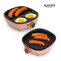 논스틱코팅 컴팩트한 미니 브런치그릴&싱글 미니 전기그릴 택1, 브런치 미니 전기그릴(KTY-1000BFG)