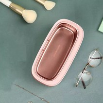 초음파 세척기 가정용 업소용Portable Ultrasonic Cleaner Mini Washing Machine Glasses Jewelry Watch St, 03 Pink_01 US