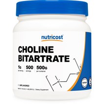 뉴트리코스트 콜린 Bitartrate 파우더, 1개, 500g