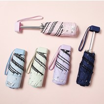 리본 레이스 초경량 암막양산 자외선차단 5단 우양산