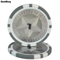 포커칩 홀덤 ABS/철 포커 칩 홀덤 몬테 카를로 카지노 액세서리 멀티 콜 11.5g 10 개/대, 01 1
