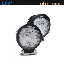LS27 LED작업등 소형 2500루멘 CREE 27W 25m/30m IP67 야간작업 집어등 트랙터 중장비, 집중형 세트(본체+SMPS), 1세트