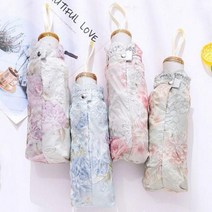 장미 자수 레이스 자외선 차단 양산 무더위 여름 햇빛 차단 양산