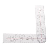 각도자 Goniometer 각도 눈금자 규칙 관절 정형 외과 도구 플라스틱 기구, 한개옵션0