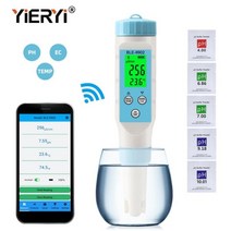 Yieryi 새로운 TDS PH 측정기 PH/TDS/EC/온도 수영장 식수 수족관 용 디지털 수질 모니터 테스터, CHINA, BLE-9902
