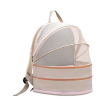 통기성 패션 고양이 캐리어 가방 휴대용 강아지 단일 어깨 가방 여행 애완 동물 캐리어 작은 개 배낭, 04 Beige