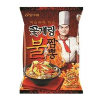 빙그레 꽃게랑 불짬뽕 스낵, 70g, 8개입