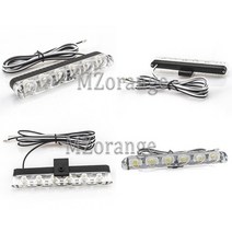 1/2/4LED 스트로보 스코프 라이트 fso 깜박임 소방관 조명 Led 경찰 자동 플래시 경고등 트럭 비상 사태, 03 4 led, 07 White and Yellow