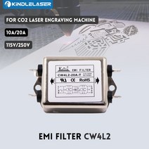 각인기 레이저 마킹기 KINDLELASER 전원 EMI 필터 CW4L210AT / 단상 AC 115V 50/60HZ Co2 레이저 조각 기계, 01 CW4L210AT