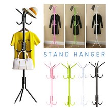 다봄마켓 [FASHION Stand Hanger] Premium 3단 스탠드 옷걸이 행거, 블랙