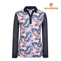 [올포유] 여성 매쉬 카라 티셔츠 AWTYK3491-915_G