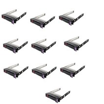 10x SATA HDD 하드 드라이버 캐디 트레이 홀더 DL380 DL360/G5/G6 G7용 2.5