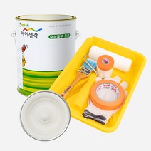 삼화페인트 아이생각 친환경 수성내부프로 4L + 도구세트, 알몬드베이지