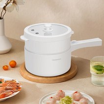 반반냄비 샤브샤브 캠핑 오뎅 밀푀유 나베 전기 끓는 냄비 학생 가정용 다기능 통합 작은 국수 요리, 03 White double layer, 04 AU