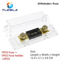 전기장치 소모품 ANL 퓨즈 60 80 100 120 275 300 400 450A 500 AMP ANS 홀더 볼트 온 자동차 퓨즈와 2 개, 3  Holoder Fuse+120A
