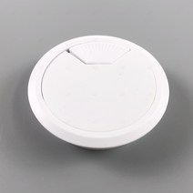 데스크 전선 마감 캡 구멍 마개 커버 덮개 홀캡 책상 ABS 80mm 흰색