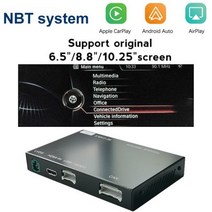 무선 카플레이 BMW 1 2 시리즈 F20 F21 F22 F23 F45 2011- NBT EVO 미러 링크 에어플레이 기능, CHINA_NBT ID4-Black