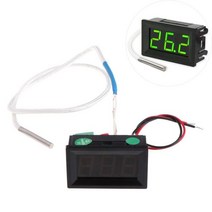 XH-B310 12V LED 디지털 디스플레이 온도 측정기 K 타입 R06 스틱 열 전대 테스터, 03 green